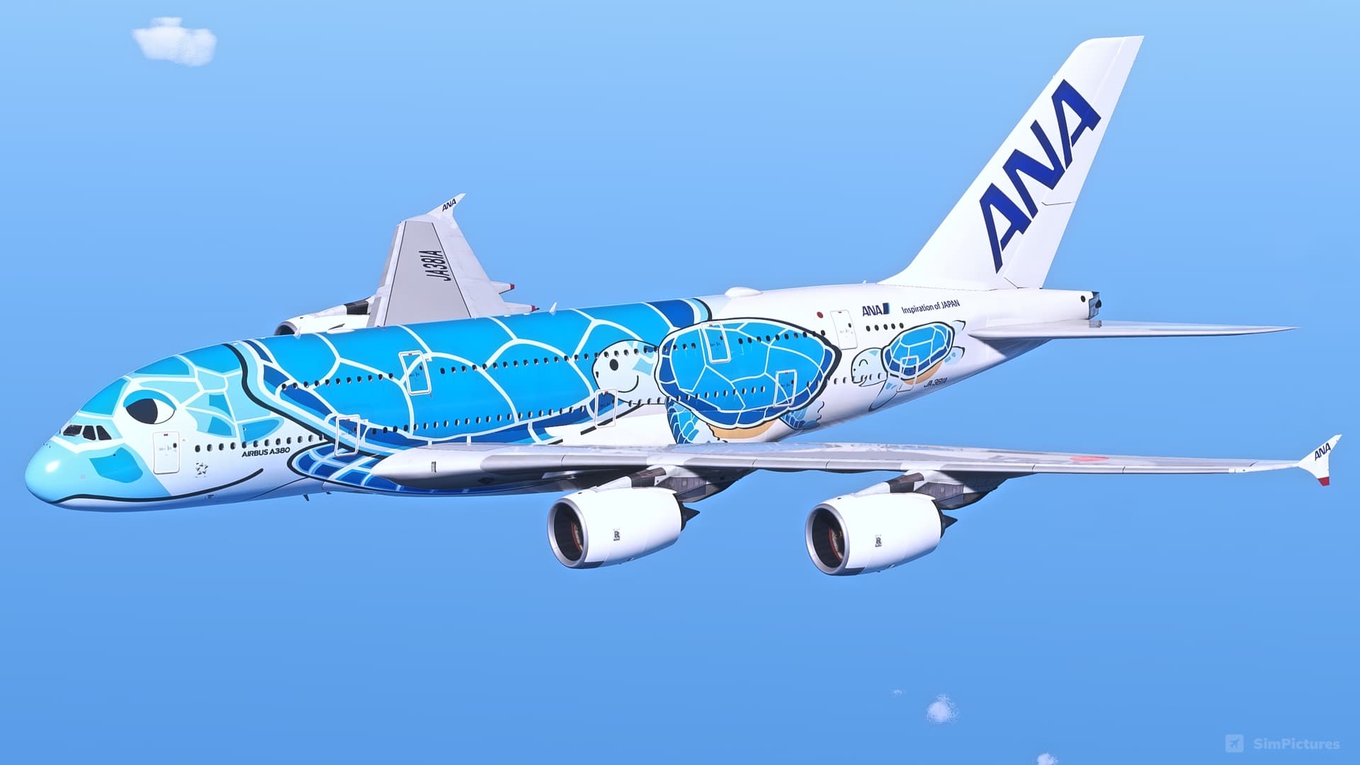 Cruising above The Pacific Ocean